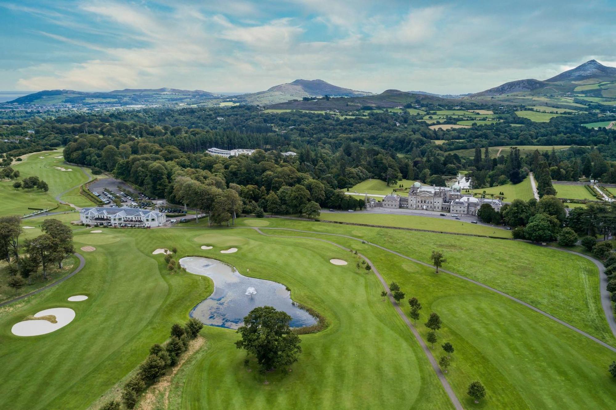 Powerscourt Hotel, Autograph Collection Enniskerry Exteriör bild Aerial view of the K Club